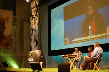 Binyavanga Wainaina, Helen Omwando and Ethan Zuckerman, 2008 (Erik Hersman CC BY 2.0)