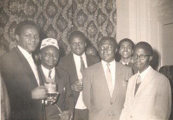 Machyo with Oginga Odinga, Okot p'Bitek, Tom Mboya and Julius Kiano